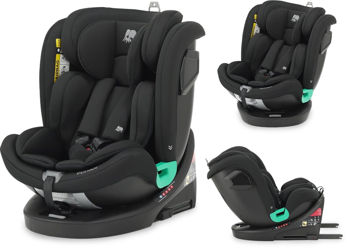 Deryan Colin Luxe Autostoel I-Size - 360° Draaibaar - Isofix - Zwart (EAN: 8721082969093)