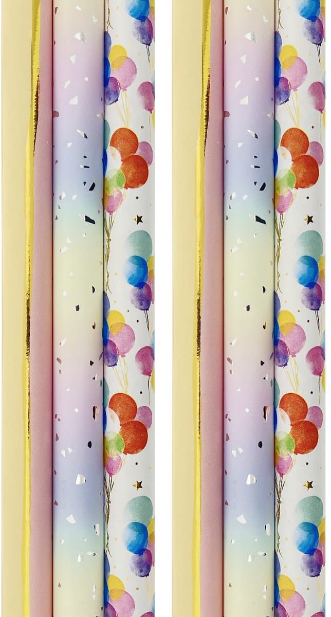 Diffused Ombre cadeaupapier - Luxe inpakpapier - 150 x 70 cm - 6 rollen (EAN: 8718998041449)