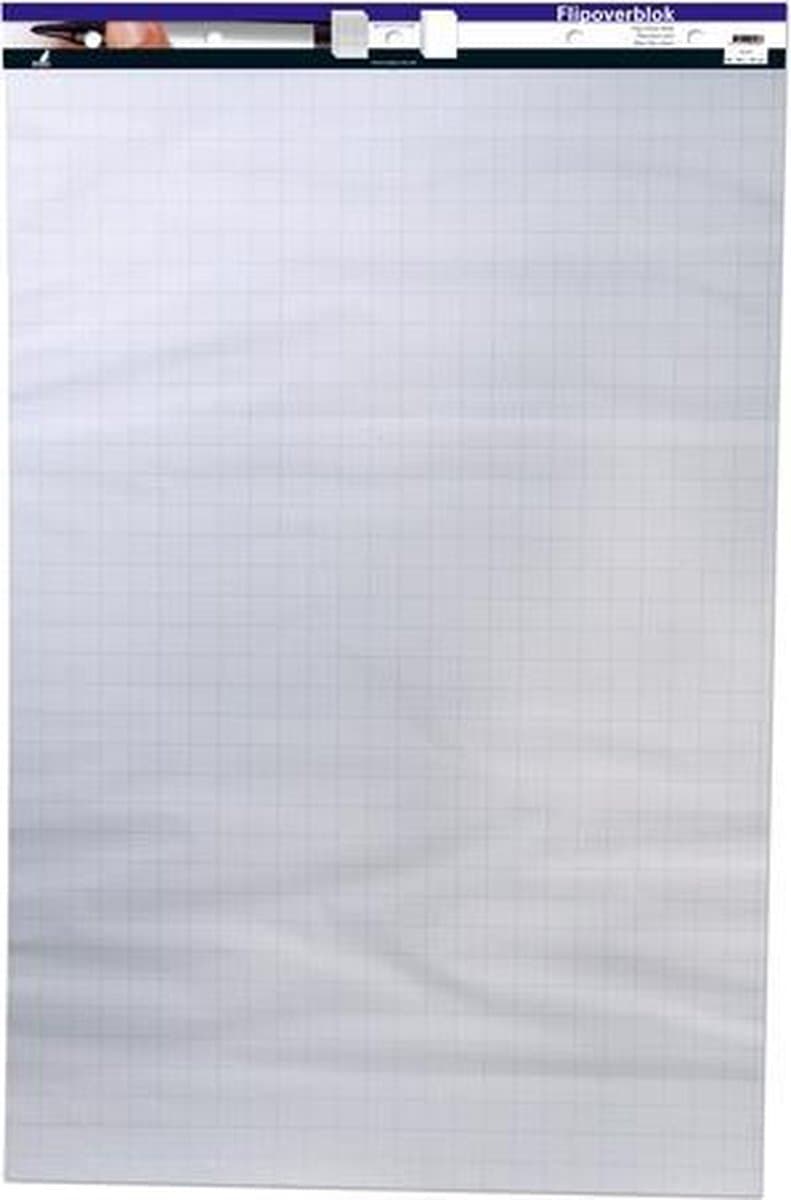 Kangaro flipoverblok - blanco/ruit - 65x100cm - met micro perforatie - 50 vel - dubbelzijdig - 65100 (EAN: 8712127005487)