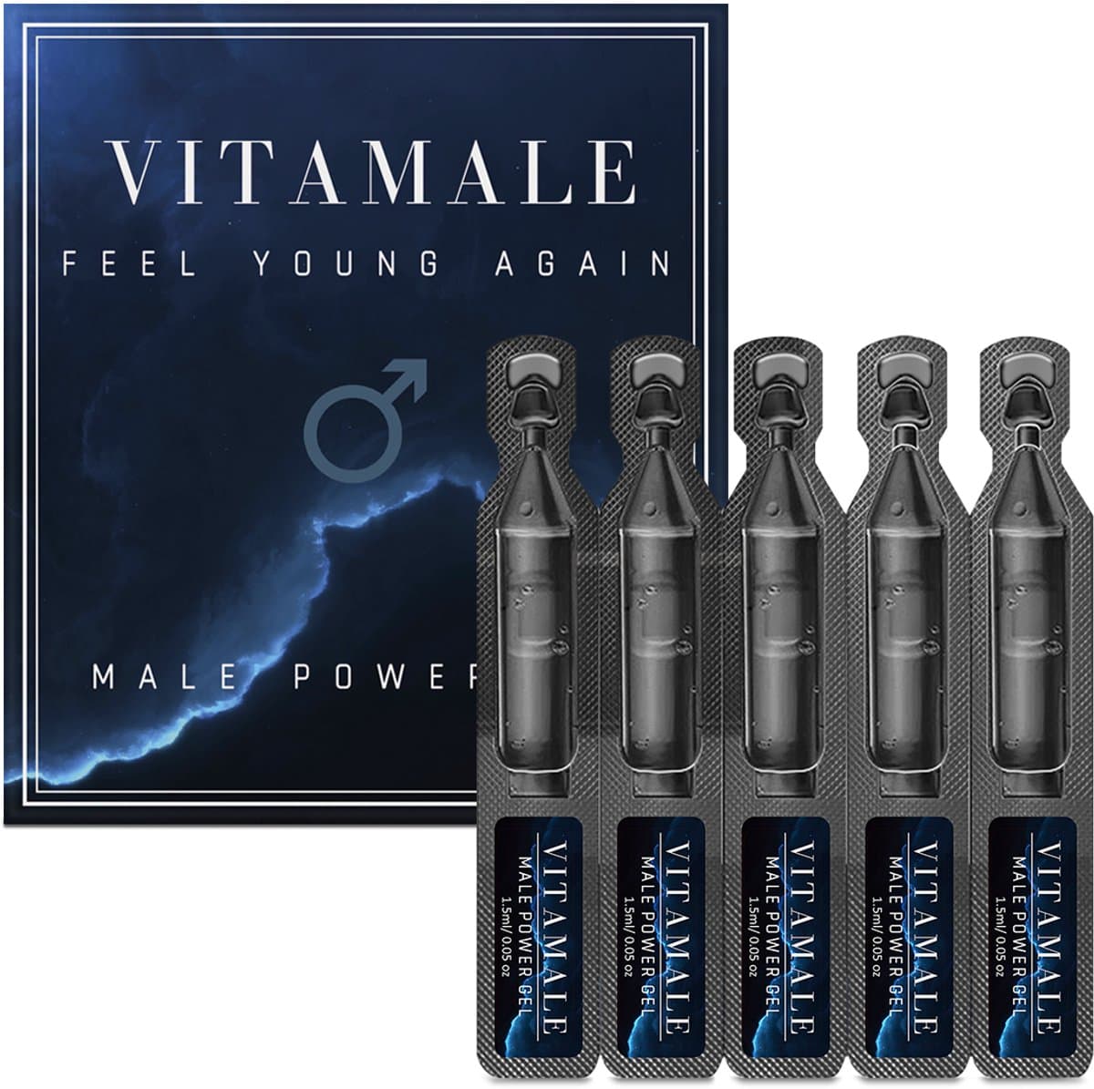 Vitamale - Erectie Gel - Erectie Gel voor mannen - 5 Sachets - #1 Erectie Gel in Nederland en Belgie - Discreet geleverd - #SPRING PROMO (EAN: 8721284240082): Wat is dit eigenlijk
