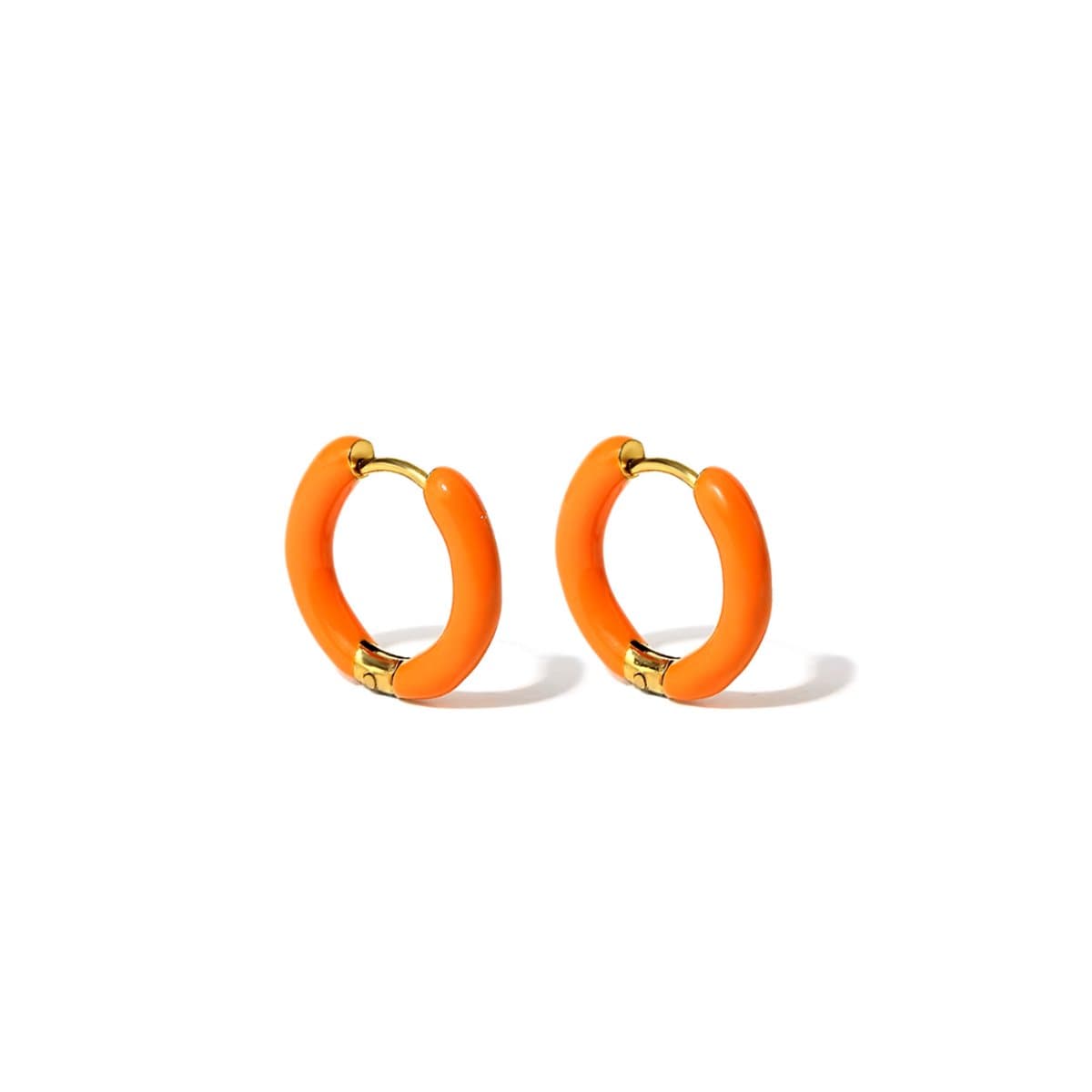 Oranje oorbellen - oranje hoops - koningsdag - oorbellen oranje - roestvrijstalen oorbellen - rvs - Rivers-sieraden - hoops - ketting - party - stainless steel – roestvrij stalen sieraden – koningsdag sieraden – cadeau tip – hip - trendy (EAN: 615...
