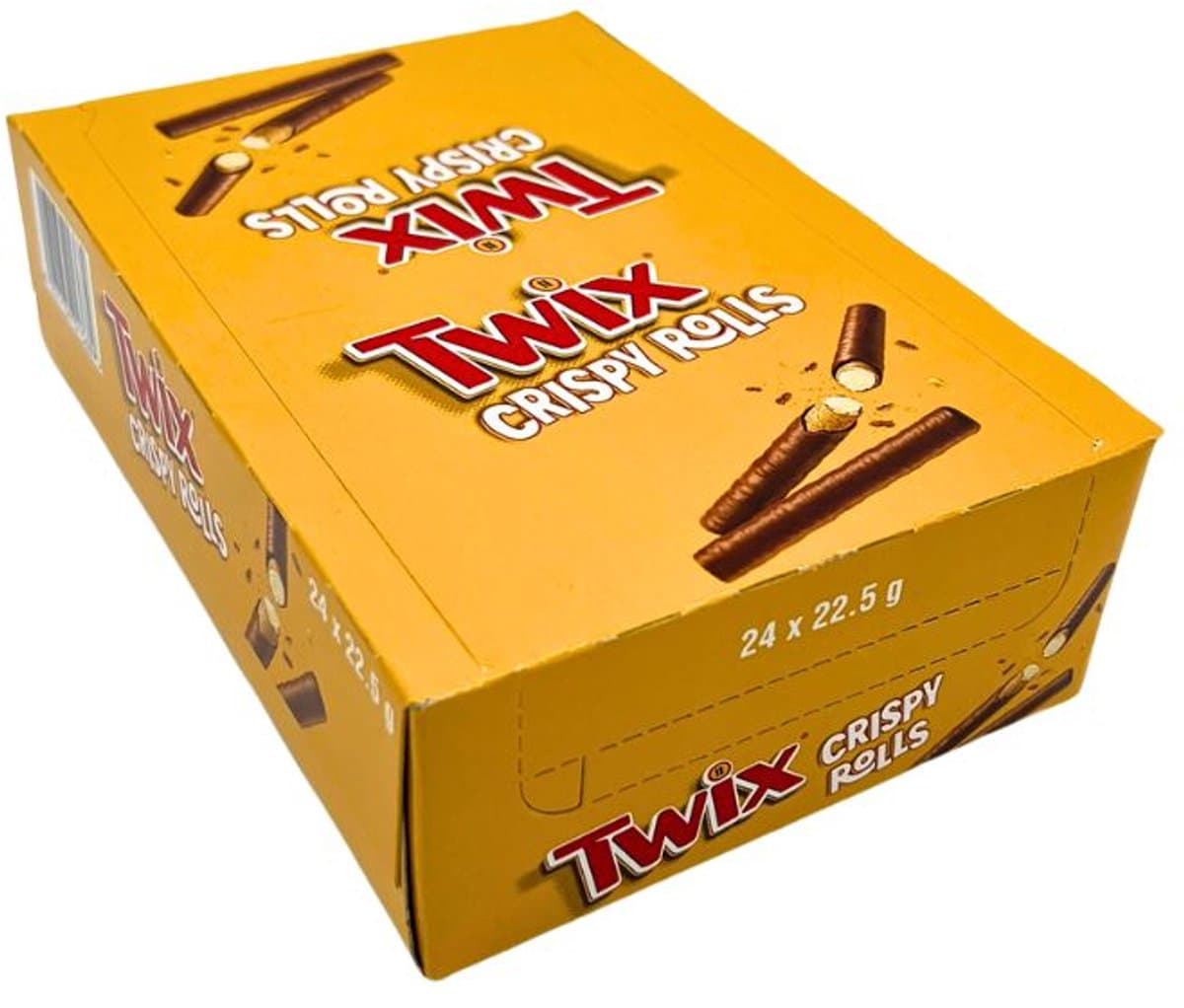 Twix Crispy Rolls Doos 24 x 22,5 gram (EAN: 6221134013689)