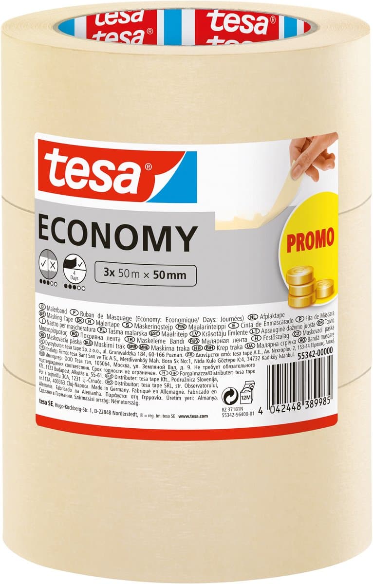 tesa afplaktape Universal schilderstape beige voor bijna alle ondergronden – afplakband 3x50m x 50mm (EAN: 4042448389985): Waarom deze beige rol mijn beste vriend werd