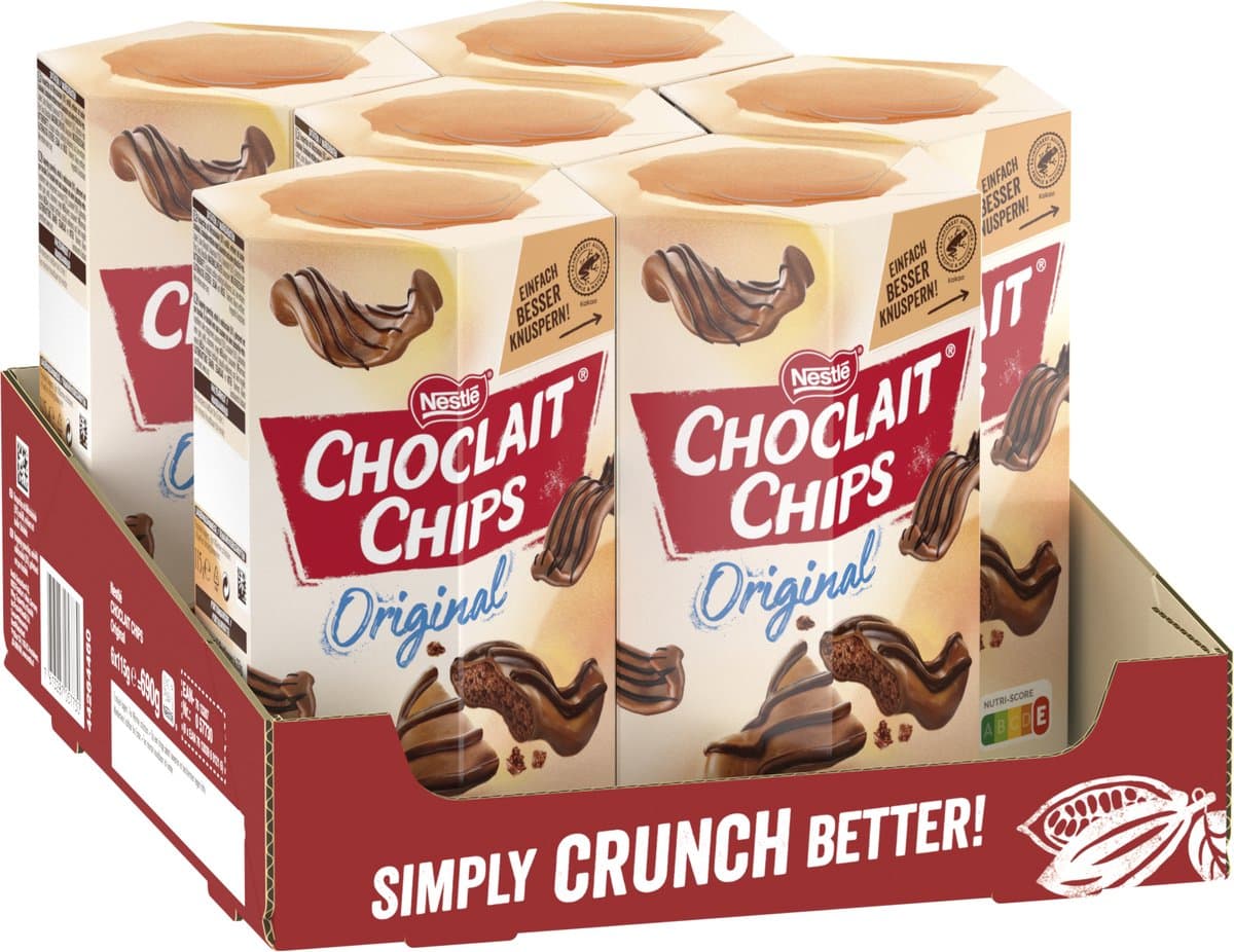 Choclait Chips Melkchocolade - 6 doosjes x 115g (EAN: 7613287057730): Wat maakt deze chips zo speciaal