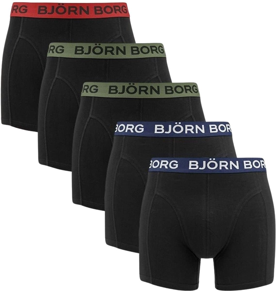 Björn Borg Cotton Stretch Boxershorts Heren (5-pack) - Maat M (EAN: 7321465784674)
