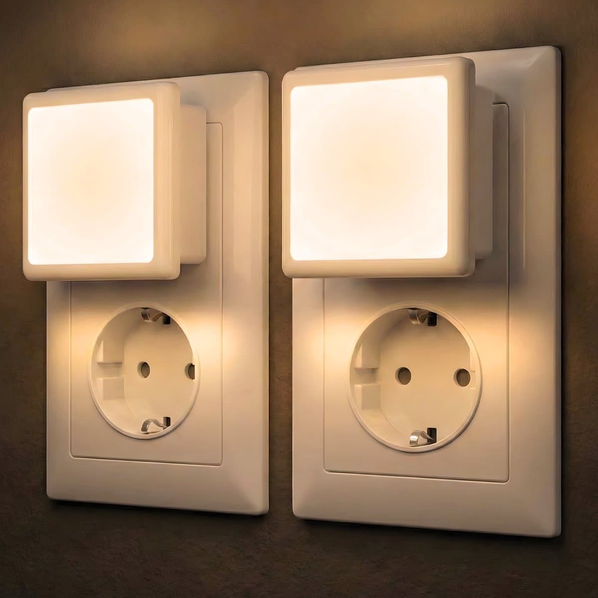 Nachtlampje stopcontact - 2 Stuks - Stekkerlamp - Met ingebouwde Lichtsensor - Automatisch Aan/Uit - Nachtlamp - Bedlampje - Kinderkamer - Stopcontact Lampje - Warm Licht (EAN: 8721325912084)