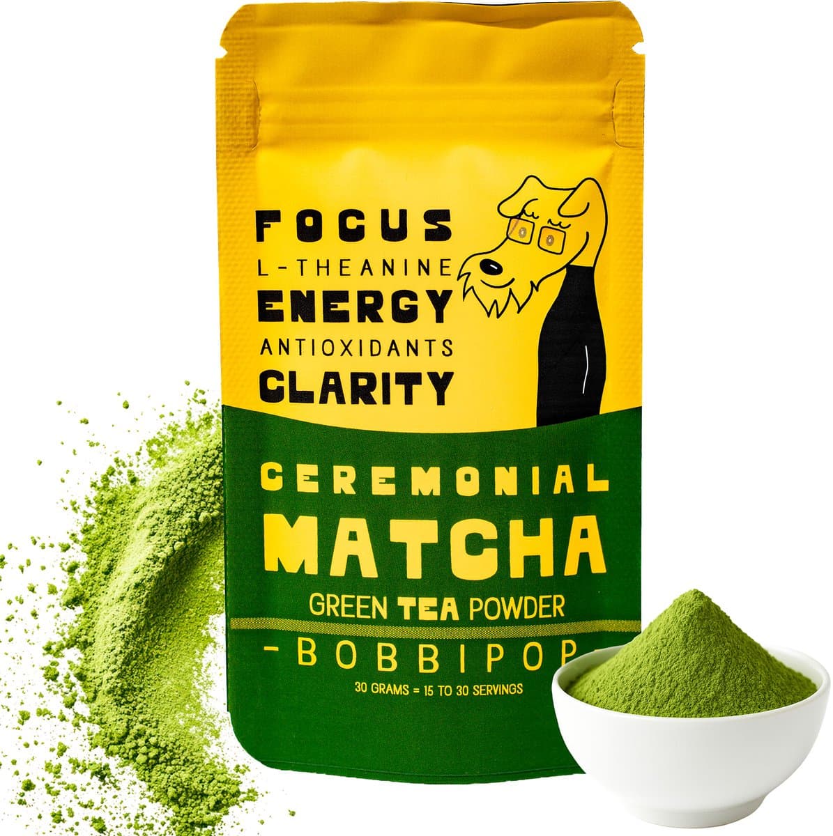 Bobbipop Matcha Poeder – Ceremonial Grade A+ – Premium Japanse Matcha Thee – 30g – Zachte Smaak – Zonder Bitterheid (EAN: 8720892661005): 1️⃣ Voor de matcha‑fan die het nog nooit heeft geprobeerd