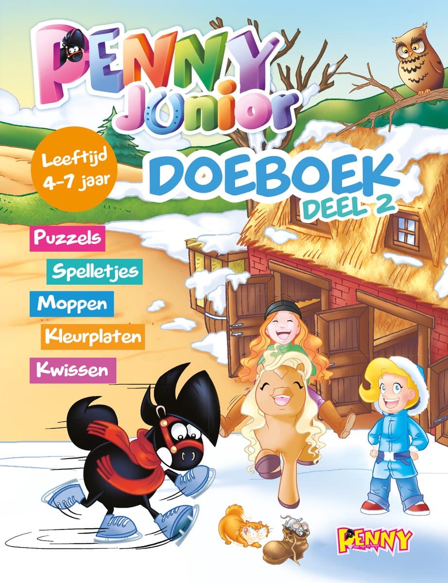 Penny Junior Doeboek winter 2025 - Winterboek - Vakantieboek - Doeboek kinderen 5 en 6 jaar - Paardencadeaus - Paarden Spullen - LOL - knutselen - Speelgoed - DIY (EAN: 8710865972252): Wat is dit Penny Junior Doeboek eigenlijk
