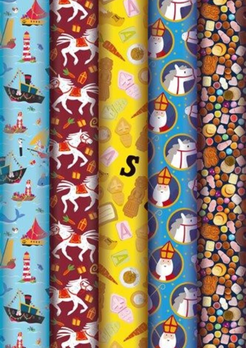 Inpakpapier Sinterklaas 5 ROLLEN - 47 x 250cm – Sinterklaas - Luxe Cadeaupapier - Geschenkpapier voor Sinterklaas - Schoencadeautjes - Perfect voor Kinderen - 5 Rollen (EAN: 8721154450801): Waarom dit inpakpapier mij meteen aantrok