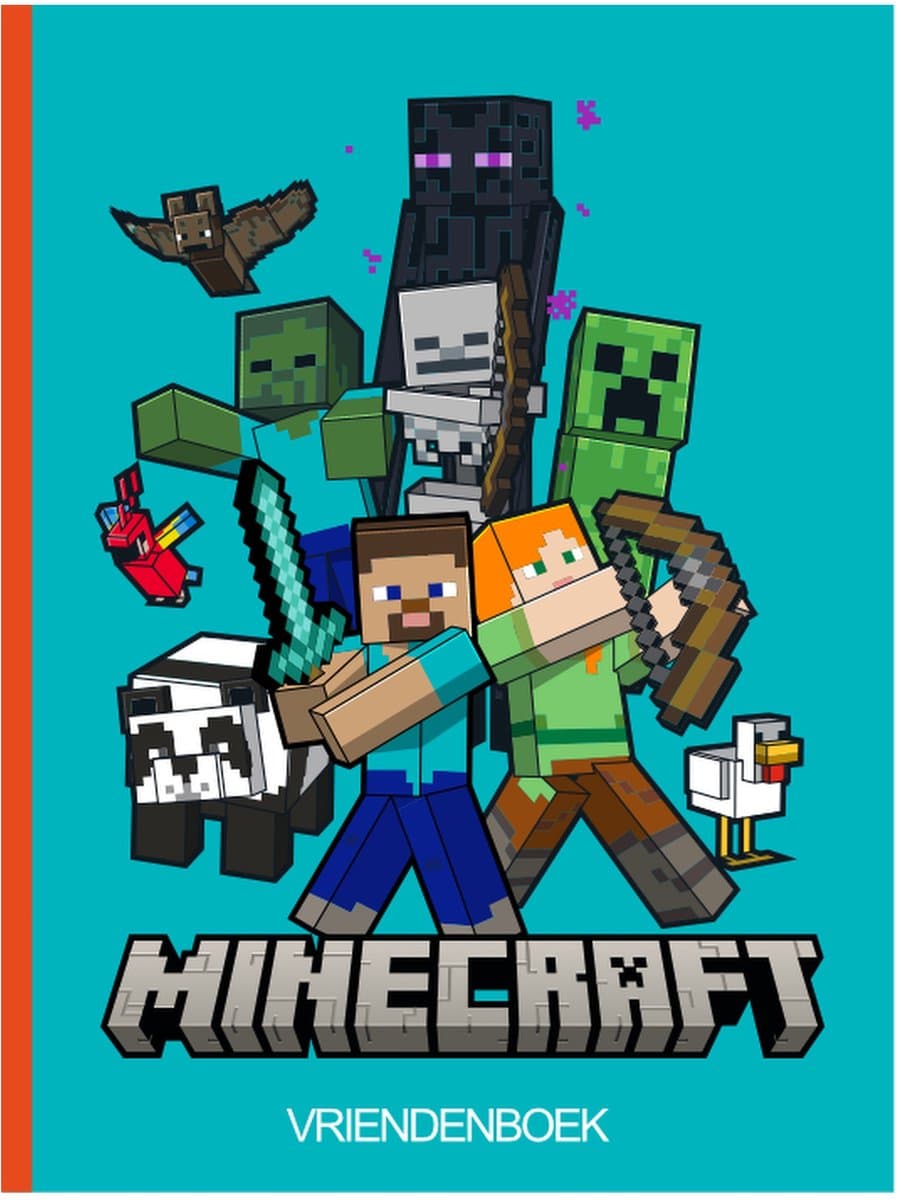 Minecraft Vriendenboekje - Hardcover - 80 Pagina's - Invulboek voor Kinderen (EAN: 8718998024916)