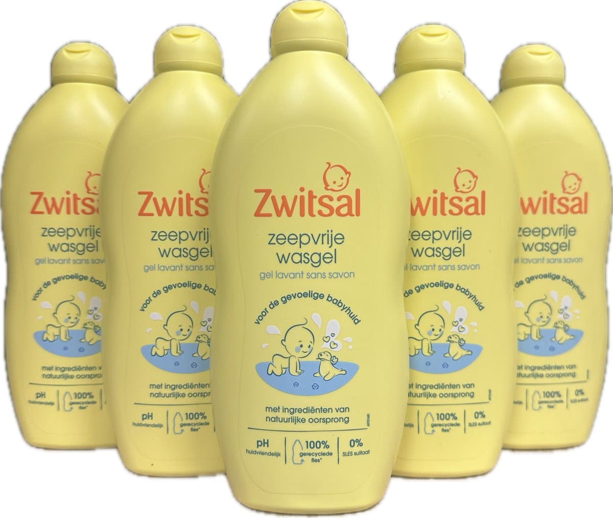 Zwitsal zeepvrije wasgel - 5 x 700 ml (EAN: 8721352938996)