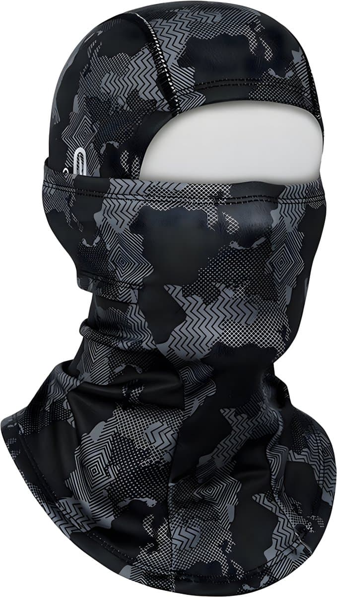 Somstyle Fleece Helmmuts - Balaclava voor Winter - Motor / Scooter Bivakmuts - Camouflage Zwart / Grijs (EAN: 8721073324412): De Zomerslaafte van de Winter Een Review van de Somstyle Fleece Helmmuts 🧤❄️