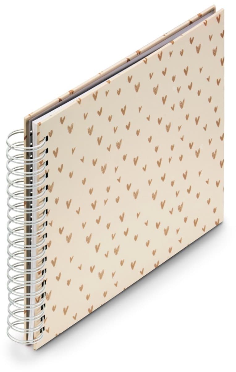 Spiraalalbum XL Lovely, 28x24 cm, 50 witte pagina's, beige (EAN: 4007249077011): **Wat maakt dit album zo bijzonder**