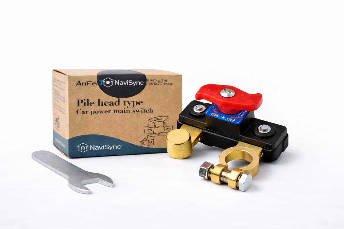 NaviSync® NS-24 Accu Schakelaar Set - Inclusief Montage Sleutel - 12V/24V Batterij Uitschakelaar - Automatische Stroomonderbreker - Lekstroom Beveiliging (EAN: 6152608561514): **Wat is de NaviSync® NS-24 Accu Schakelaar Set**