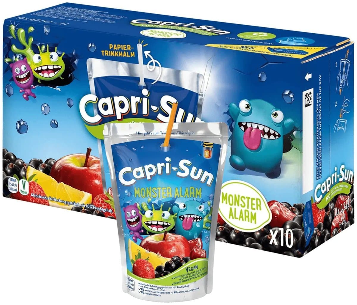 Capri-Sun Monster Alarm zero pouch (40x 200ml) (EAN: 4000177035016)