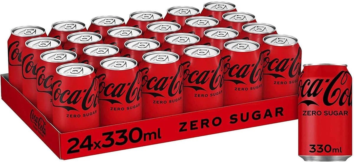 Frisdrank coca cola zero blik 330ml - 24 stuks (EAN: 5000112659184)