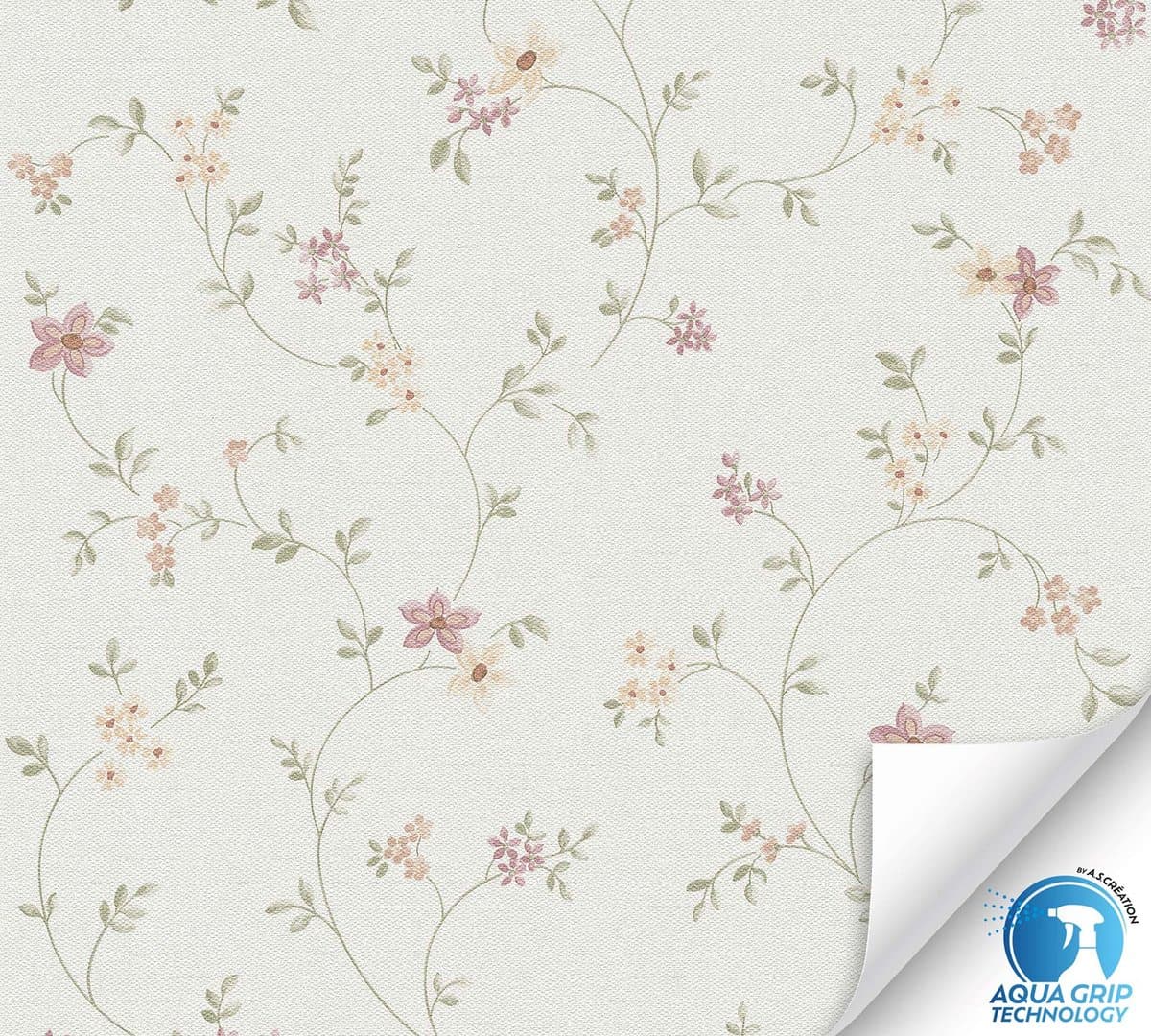 KLEINE BLOEMETJES BEHANG | English style - Behangen zonder lijm! - A.S. Création WOW Designdrop (EAN: 4051315679265): De Engelse Cottage-vibe (zonder de stoffige look)