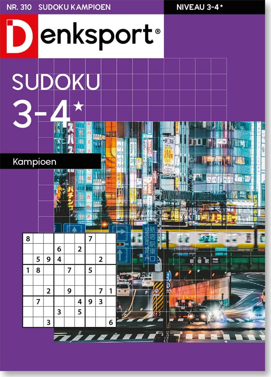 Denksport Puzzelboek Sudoku 3-4* kampioen, editie 310 (EAN: 8710835875262)