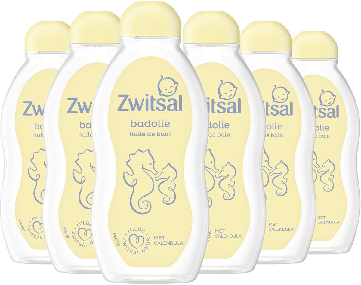 Zwitsal - Badolie - Baby - 6 x 200 ml (EAN: 8720181396045)
