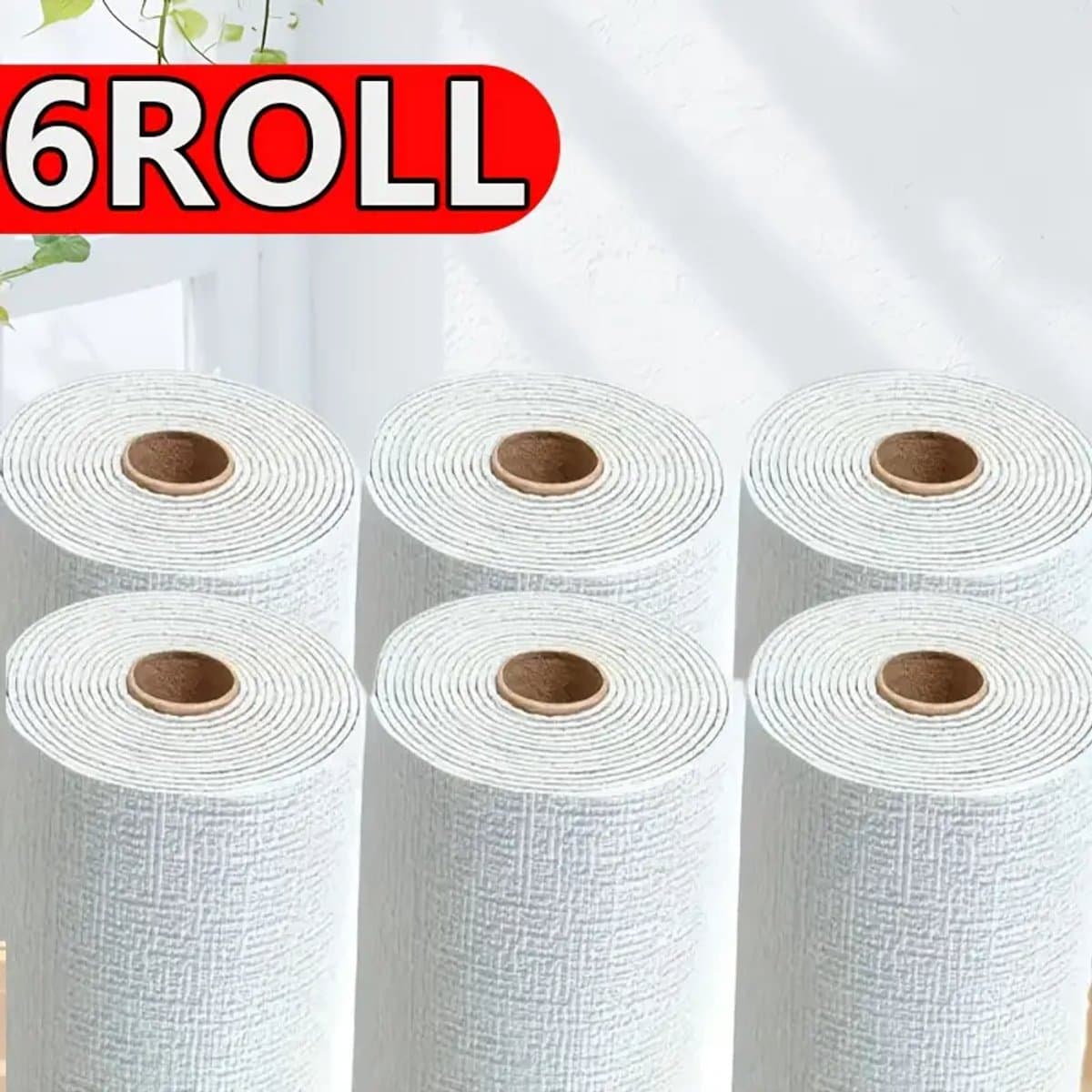 6 Rollen Isolerend Behangpapier - Zelfklevend Behang - Home & Marker - Zelfklevend Behang Dik - 50X280 cm - Voor Woonkamer & Slaapkamer - Vinylbehang - Waterdicht - white (EAN: 8120742124054): Wat belooft het precies