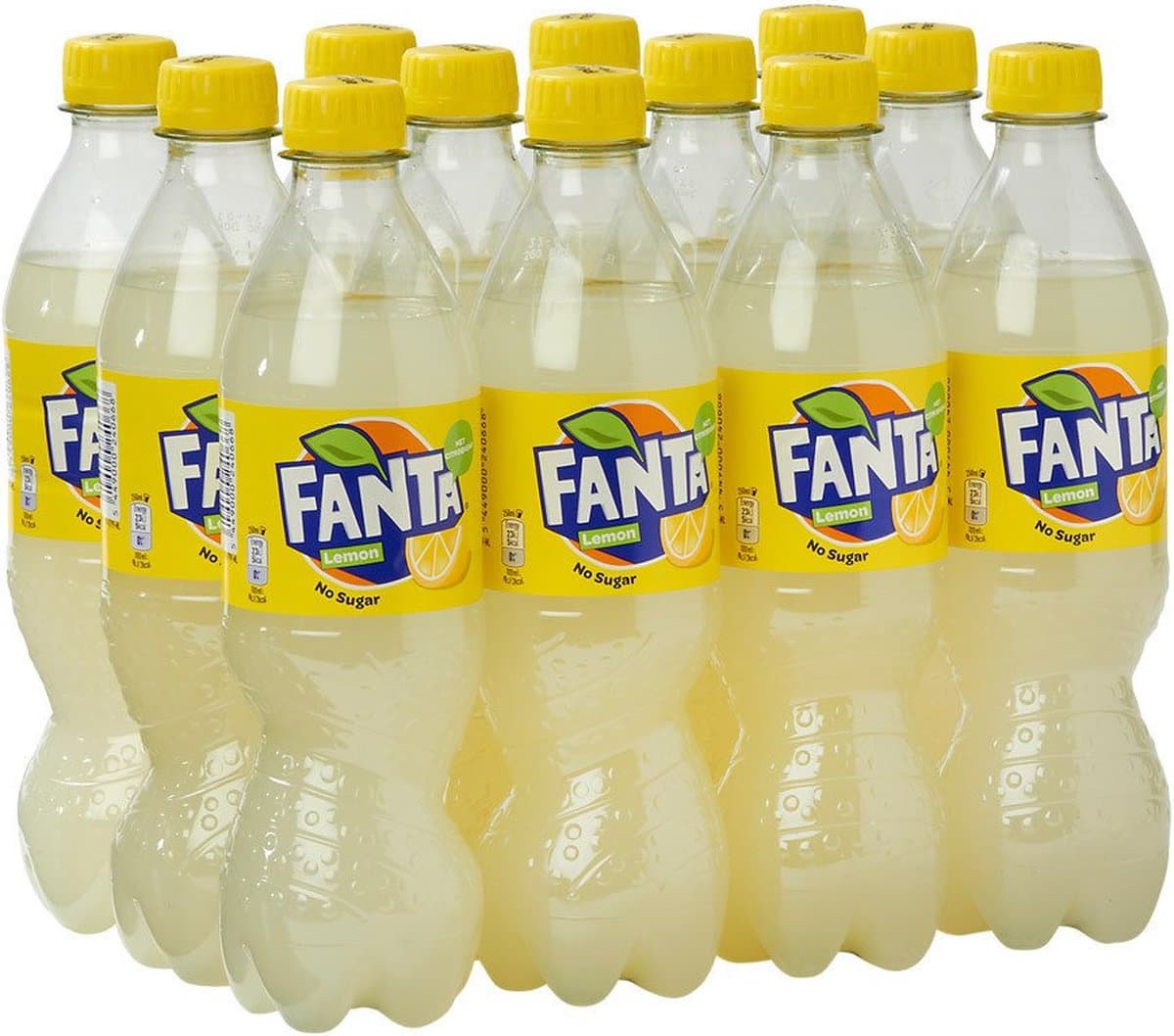 Fanta Lemon - Zero - PET fles - 12x50 cl (EAN: 5000112647884)