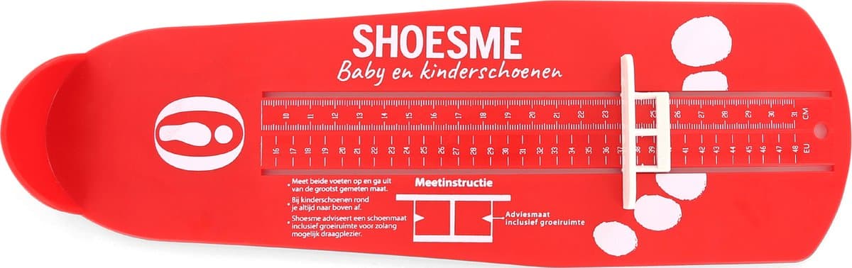 Schoenmaat baby en kind meten | Shoesme universeel meetsysteem | Vanaf maat 16 t/m maat 48 (EAN: 8720104218775)