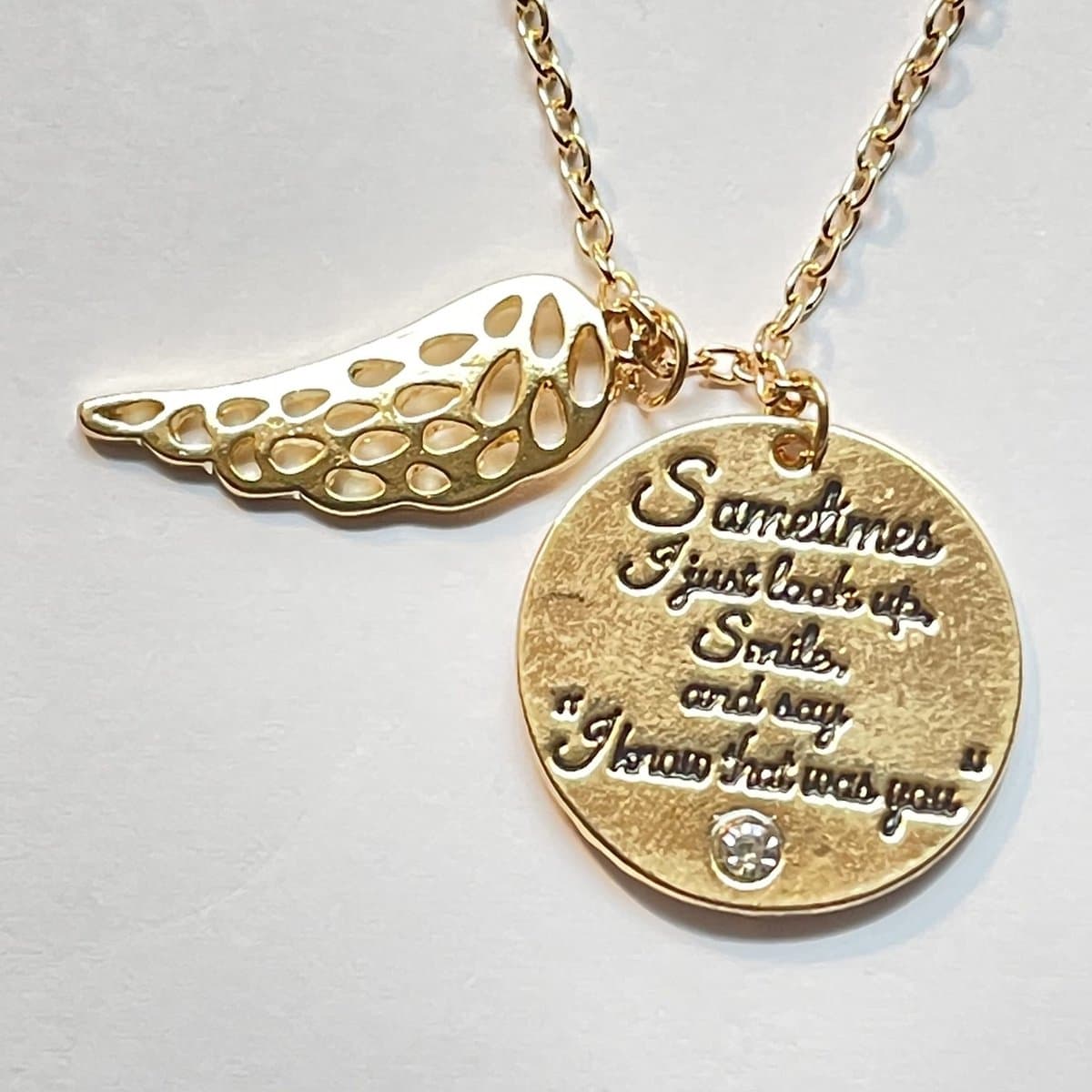 GoedeDoelen.Shop | Ketting I Look Up | Gedenk Ketting | Herdenkingsketting | Ik Mis je | Troost Sieraad | Hope | Wellness-House (EAN: 9504435141990)