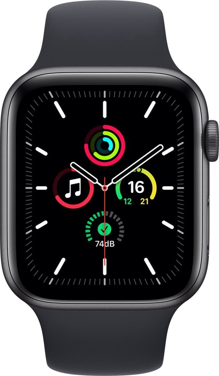 Apple Watch SE 2021 - Smartwatch dames en heren - 40mm - Spacegrijs (EAN: 0194252584408)
