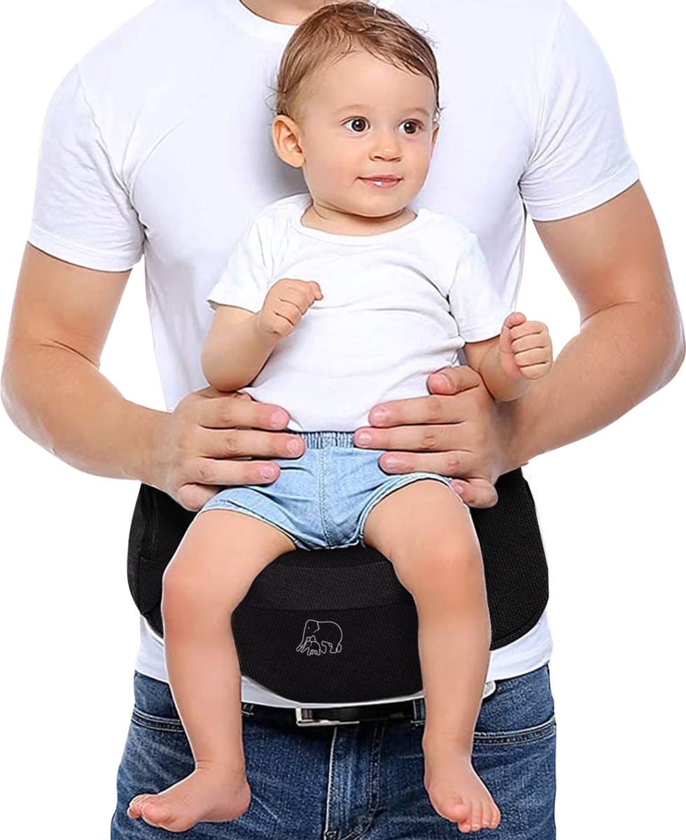 Deryan Pack Basic Heupdrager - Baby Peuter Heupzitje - Draagzak Zwart (EAN: 8720618620255)