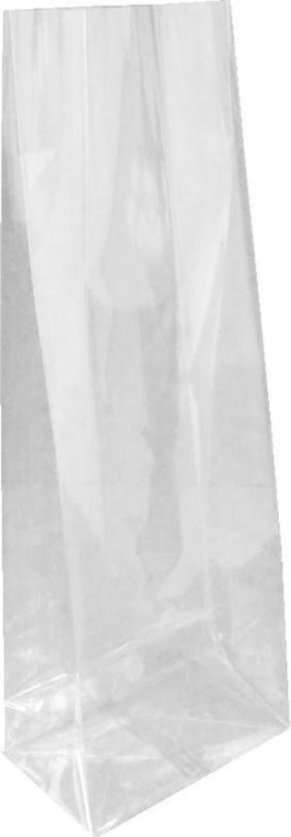 Blokbodemzak / traktatiezakje / cadeauzakje transparant - 100x280+60mm - 25 stuks (EAN: 9504869133189)