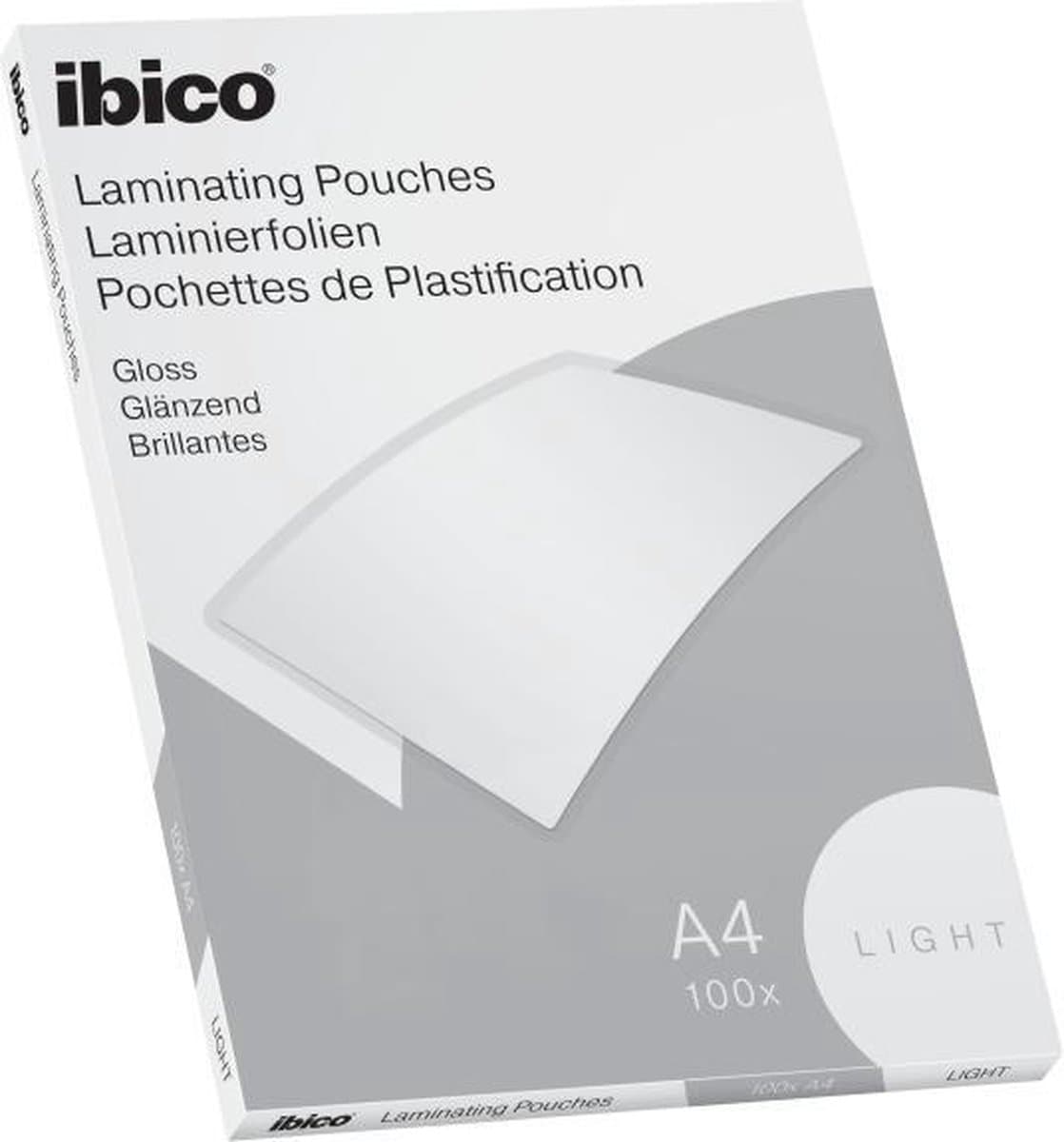 Ibico Basics A4 Lamineerhoezen, Glanzend - 80 micron - 100 Stuks - Glashelder (EAN: 4049793065779)