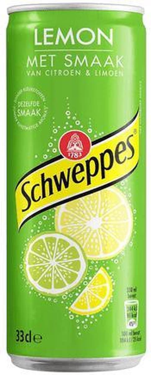 Schweppes | Lemon Blik | 24 x 33 cl (EAN: 3124488187033)