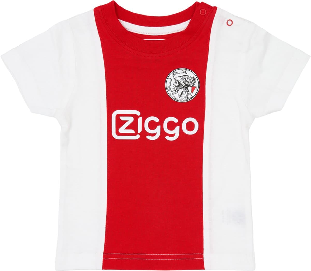 Ajax-baby t-shirt wit rood wit (EAN: 8718712080501)