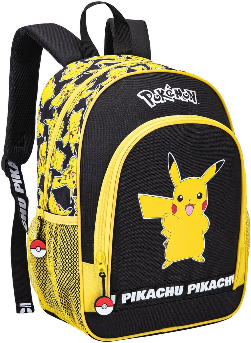 Pokémon Rugzak met Pikachu – Rugtas Jongens en Meisjes - 2 Vakken – Officieel Gelicenseerd – Schooltas voor Kinderen 4-10 Jaar (EAN: 3701638704519)