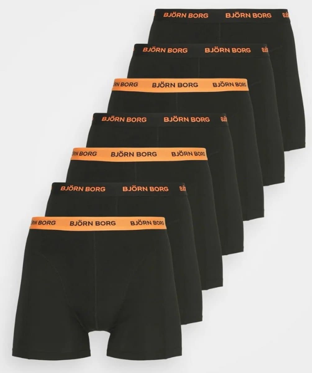 Björn Borg - Stretch Boxershort - 7 Pack - Heren - Zwart en Oranje - Maat M (EAN: 7321465752680): 👀 Waarom ik dacht “Dit moet ik testen”