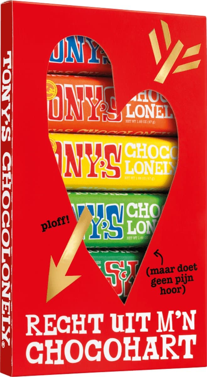 Tony's Chocolonely Proeverijtje Hart - Chocoladecadeau - 288 gram (EAN: 8720701149113): Waarom dit hartje zo’n leuk cadeautje is 💝