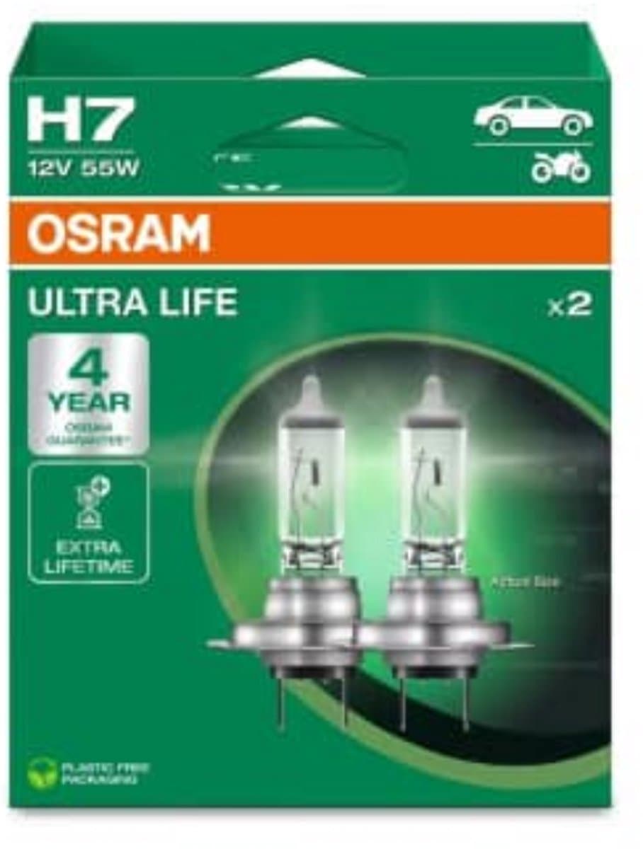 Osram Ultra Life Autolampen H7 12V 55W 2 Stuks (EAN: 4062172387613): Waarom Deze Lampen