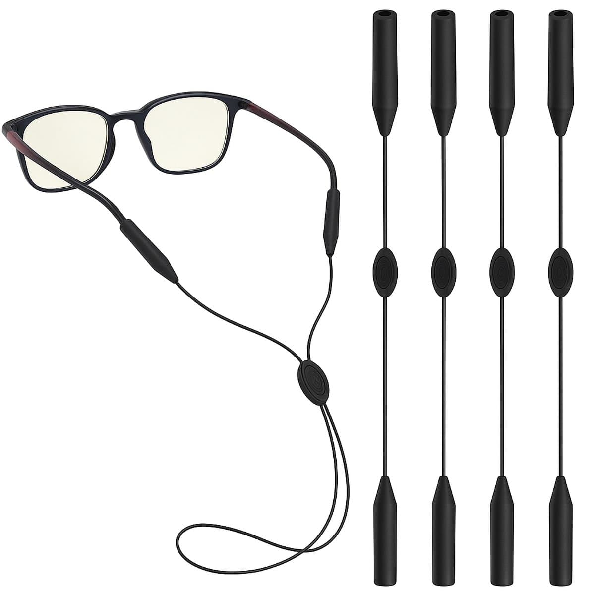 BOTC Brilkoord - 4 Stuks - tot 35 cm - Leesbril - Verstelbaar - Lichtgewicht - Brillenkoord - Zwart (EAN: 8721049701308): Waarom ik zo enthousiast ben