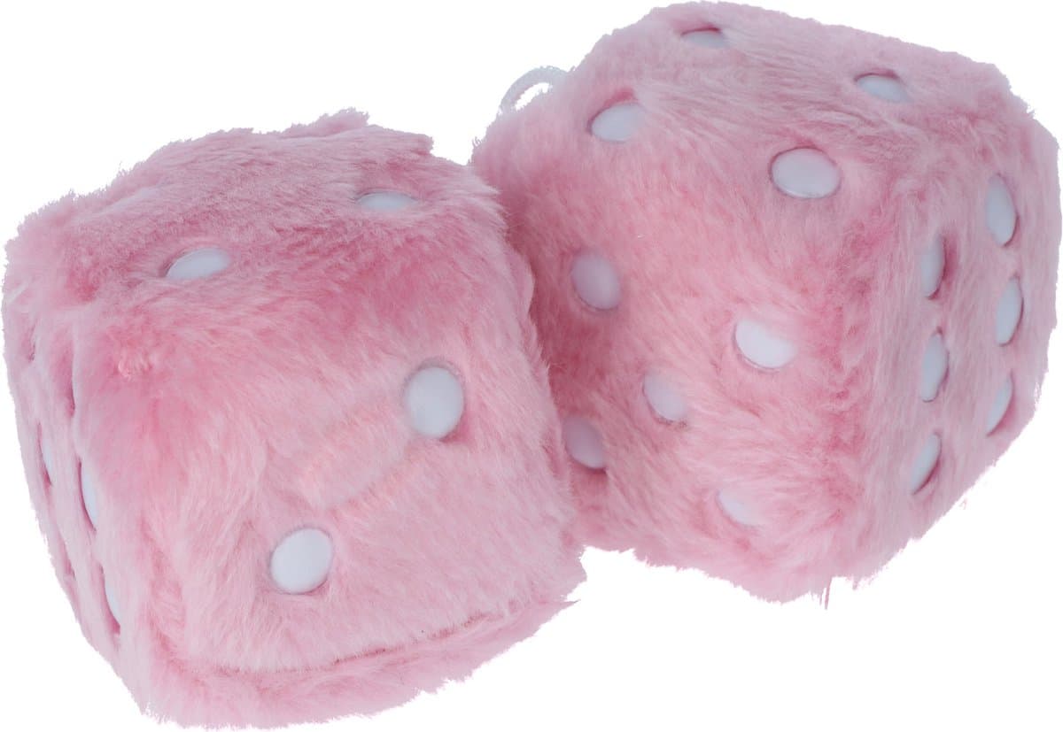 Carpoint Spiegeldecoratie Roze Dobbelsteen - Auto Decoratie Interieur Accessoires (EAN: 8711293400195)