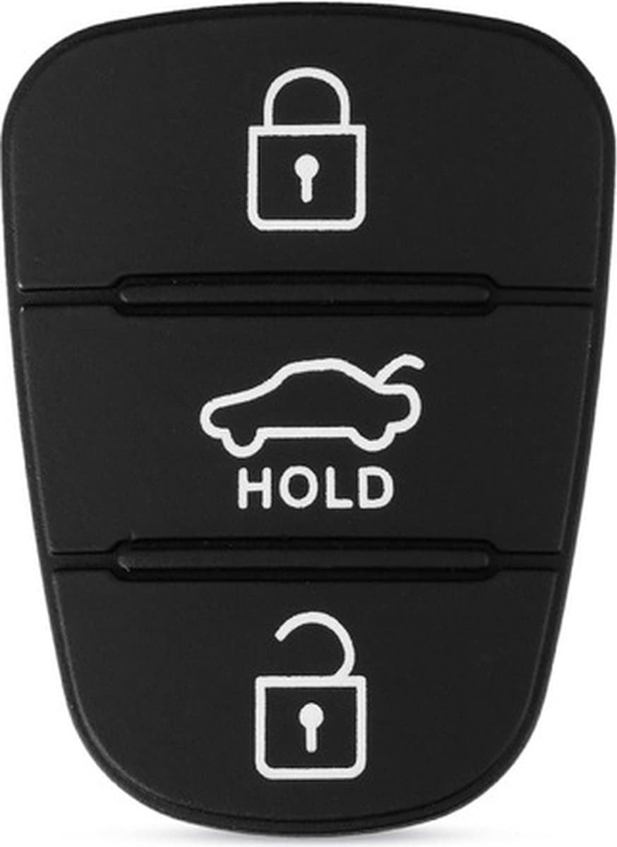 Vervanging Rubber Pad 3 Knoppen Sleutel Sleutelbehuizing HOLD Voor Kia & Hyundai I10 I20 I30 IX35 K2 K5 Rio Sportage (EAN: 8721249188039)