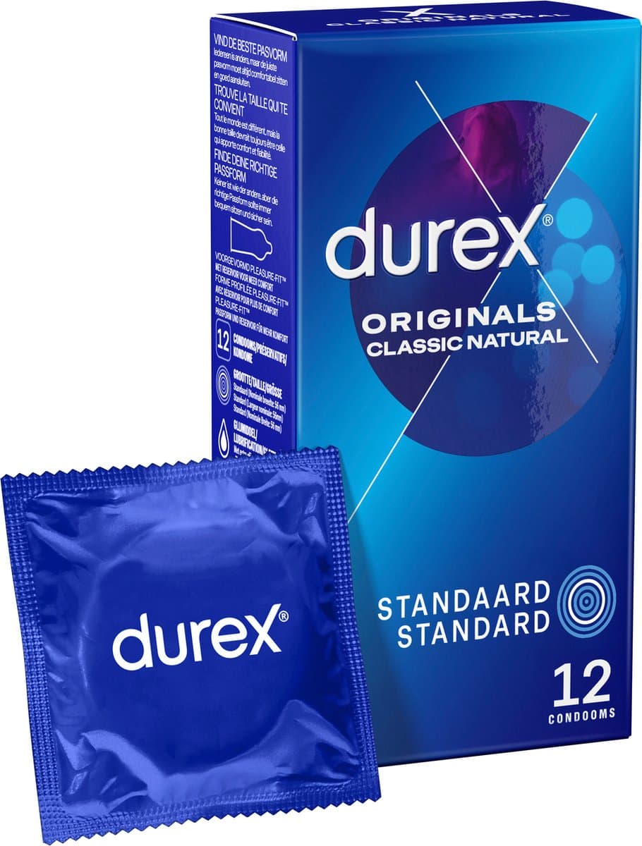 Durex - Originals Classic Natural Condooms 12 st. (EAN: 5010232968424)