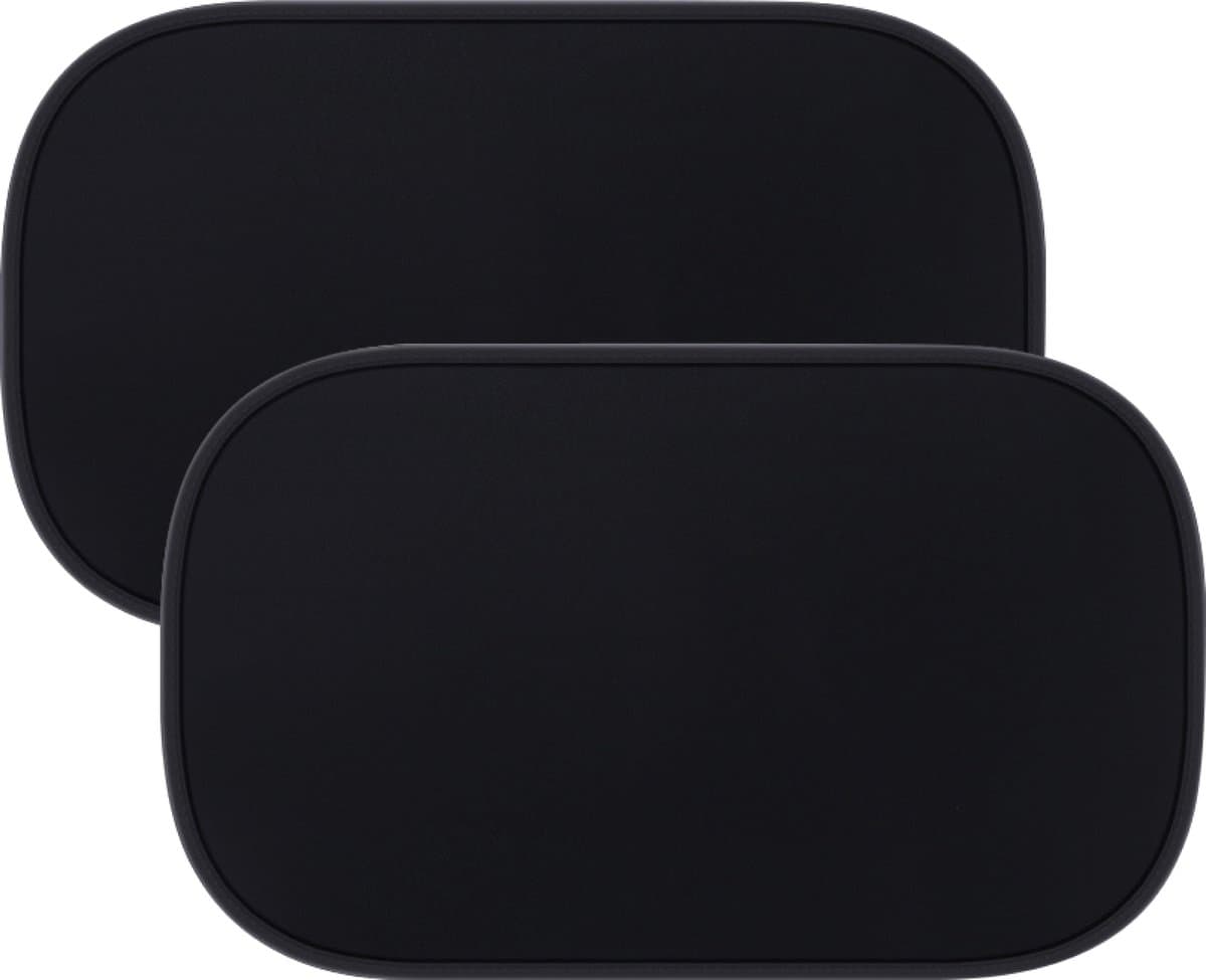 Nuvance Zonnescherm Auto Baby - 2 Stuks - met UV Protectie voor Baby en Kind - Zonwering Zijruiten - 31 x 51 CM - One Size - Zwart (EAN: 8720618633569)