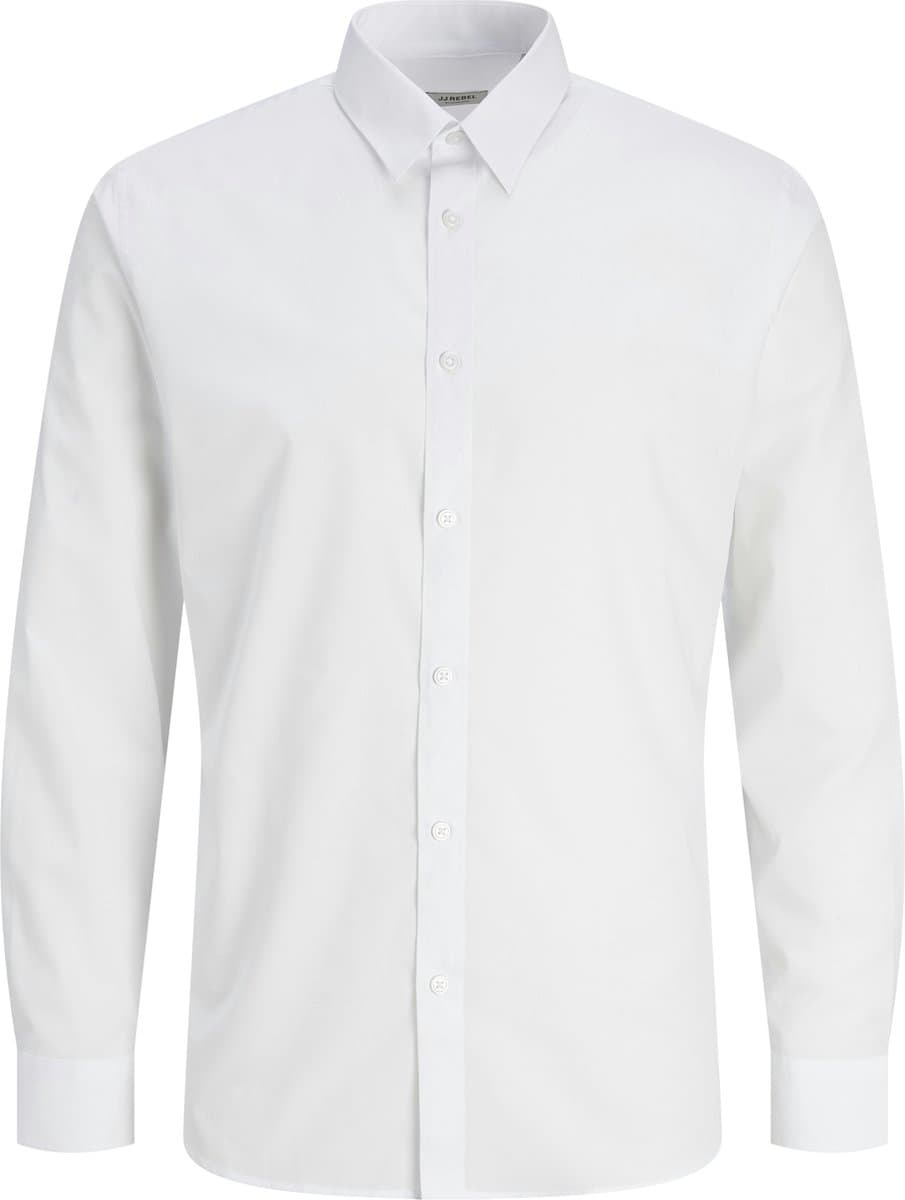 Jack & Jones Blouse Jrebgavin Solid Shirt Ls Noos 12267557 White (EAN: 5715609131783)