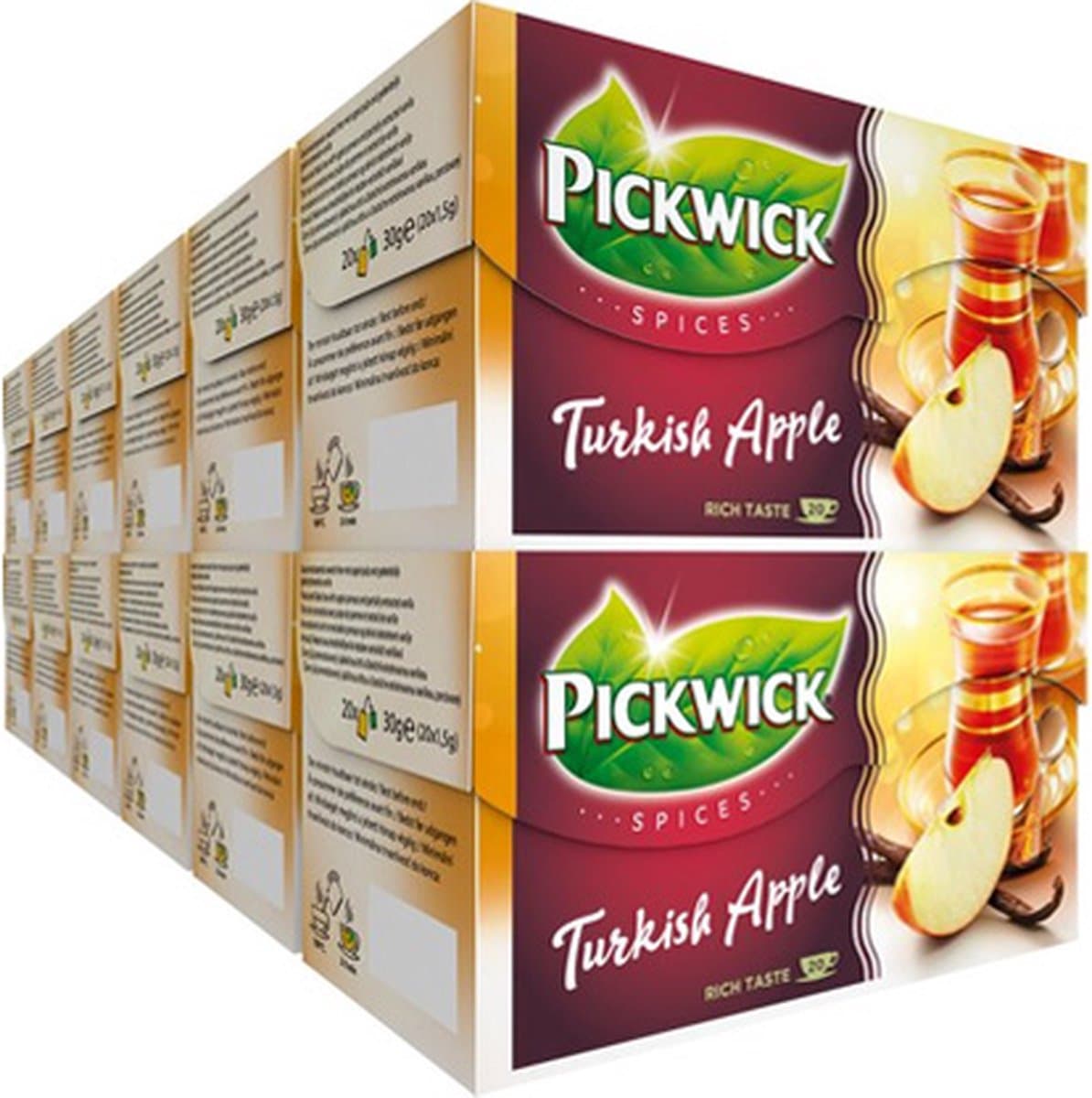 Pickwick Spices Turkish Apple Zwarte Thee - 12 x 20 theezakjes (EAN: 8711000237236): Waarom ik deze thee nu écht onder de loep heb genomen