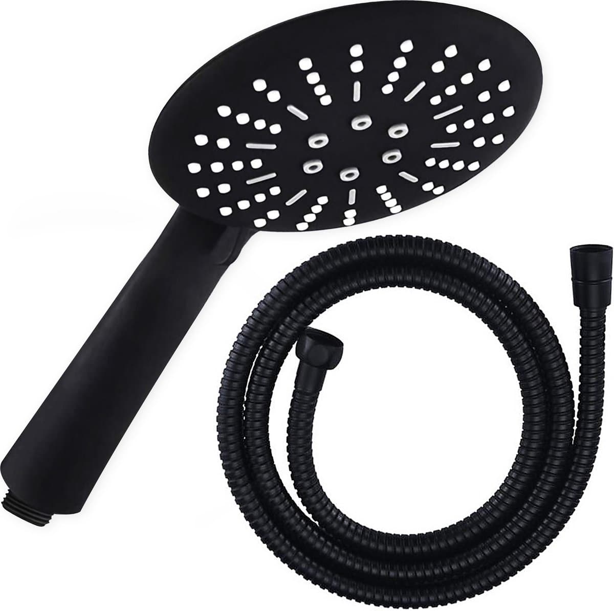 Douchekop met Slang – Mat Zwart - 3 functies – Handdouche – Hoofddouche (EAN: 8720165277353): De kracht van mat zwart