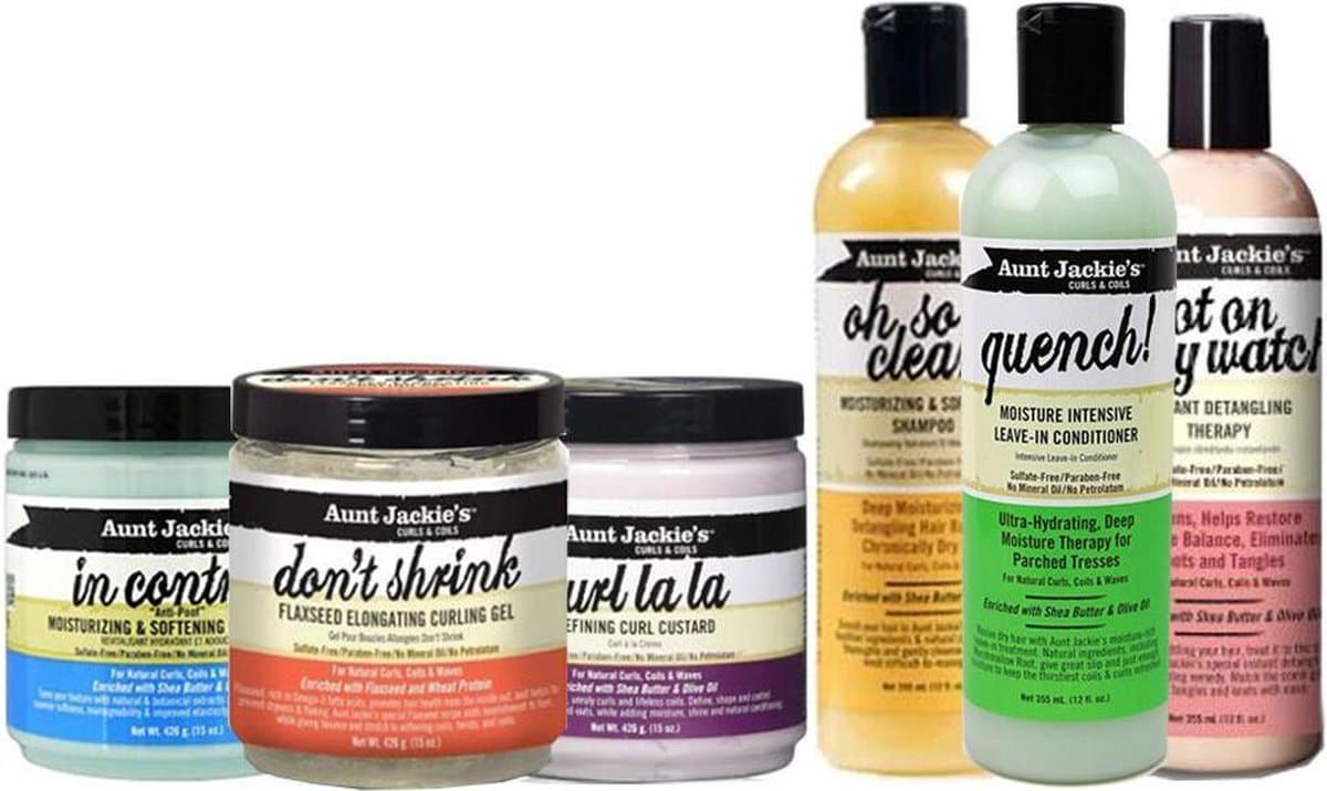 Aunt Jackie’s Hair Care 6 piece set (EAN: 7423628467452): Diepgaande review van Aunt Jackie’s Haarzorg 6-piece set