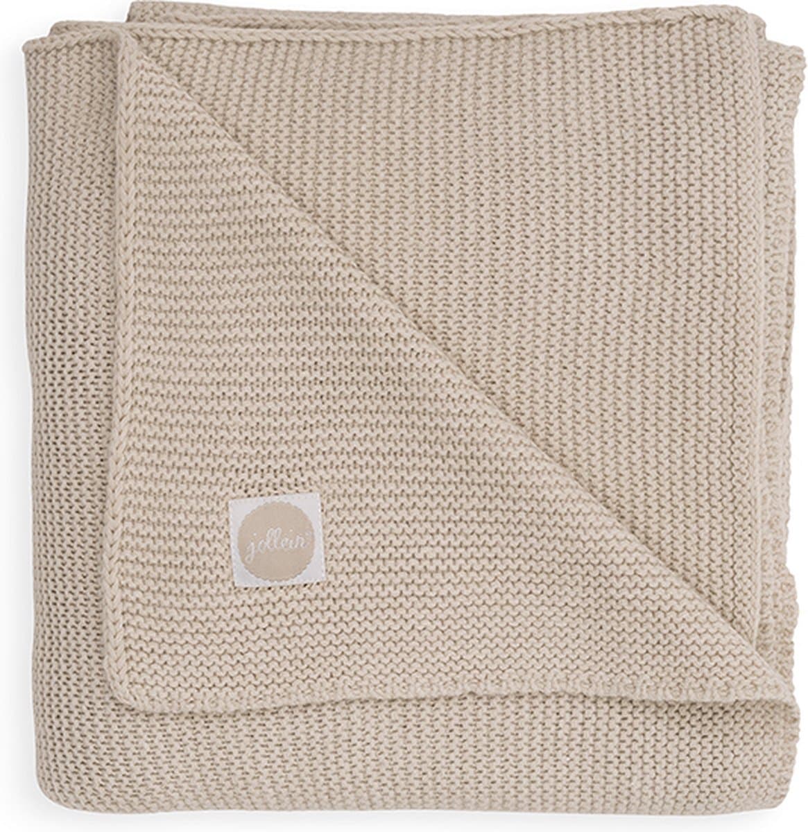 Jollein Deken Wieg 75x100cm - Basic Knit - Nougat - Wiegdekentje Baby (EAN: 8717329339835)