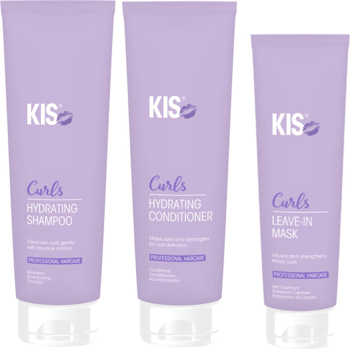 KIS Curls Triple Set - Shampoo 300ml, Conditioner 250ml & Leave-in Mask 150ml (EAN: 3703762527101): Wat valt er te zeggen