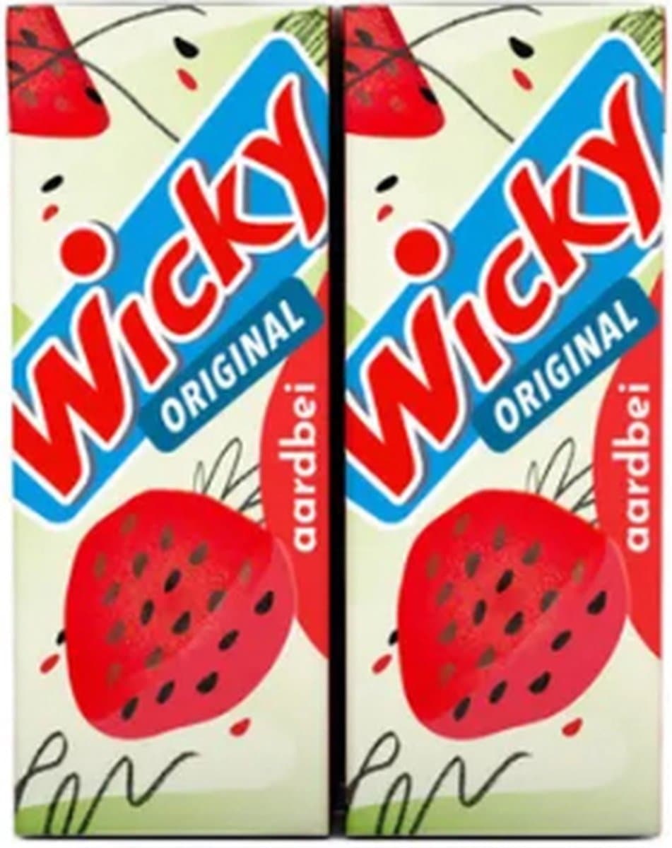 Wicky drink aardbei pakje 20 cl (3Ã—10-pack) (EAN: 8711900018867)