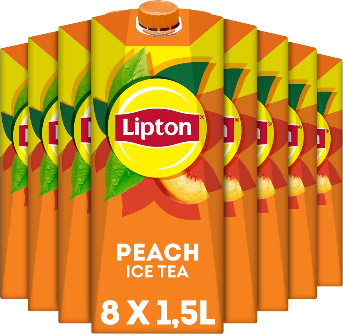 Lipton Ice Tea - Peach - laag in calorieën - 8 x 1500 ml (EAN: 8711327579149)
